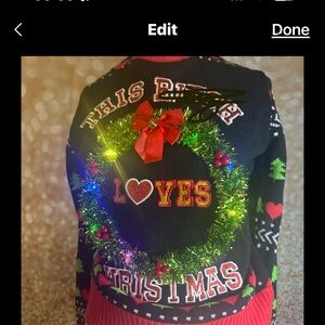 Women’s S Spencer’s  This B Loves Christmas Ugly Sweater Light Up Funny